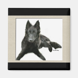 Groenendael Belgium Sheepdog Gifts Magneet