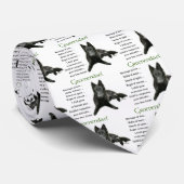 Groenendael Belgium Sheepdog Gifts Stropdas (Opgerold)