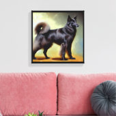 Groenendael Belgium Shepherd Dog Canvas Afdruk (Insitu (Woonkamer))