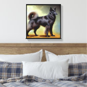 Groenendael Belgium Shepherd Dog Canvas Afdruk (Insitu (Slaapkamer))