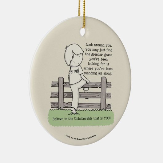 Groener gras keramisch ornament (Rechts)