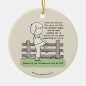 Groener gras keramisch ornament (Voorkant)