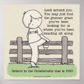 Groener gras poster (Voorkant)