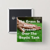 Groener Grass Square Button (Voorkant /achterkant)