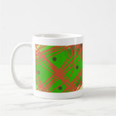 groenere abstracte kunst koffiemok (Links)