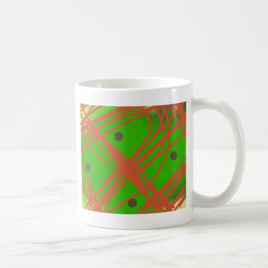 groenere abstracte kunst koffiemok (Rechts)