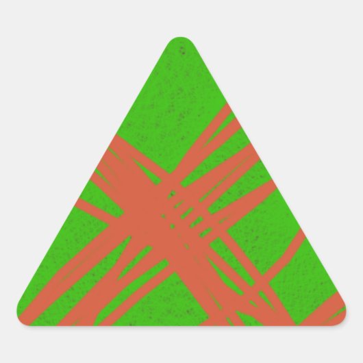 groenere abstracte kunst sticker (Voorkant)