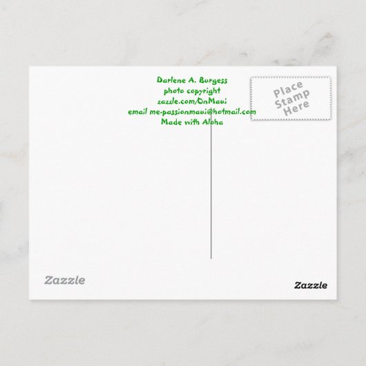 Groenere deegwaren briefkaart (Achterkant)