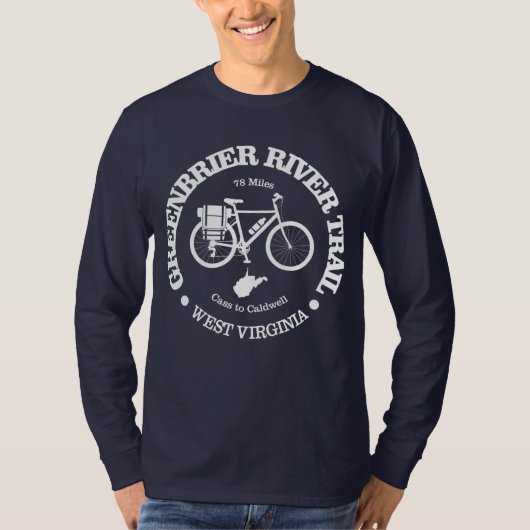 Groenere riviertrail (fietsen) t-shirt (Voorkant)
