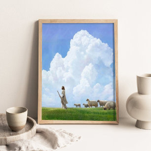 Groenere Weiden, Christelijke Wanddecoratie, De Go Poster