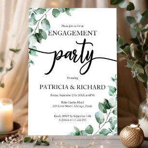 Groenfeest Engagement Party Kaart