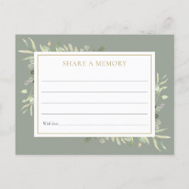 Groenfeest Viering van het Leven Deel een Herinner Briefkaart