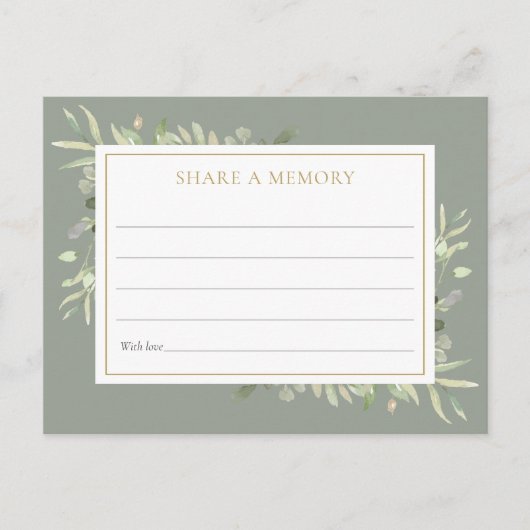 Groenfeest Viering van het Leven Deel een Herinner Briefkaart (Voorkant)