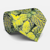 GROENGEEL ZWART NATUURLIJK BLAD MODERNE STROPDAS (Opgerold)