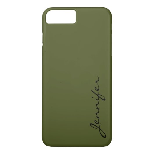 Groengekleurde achtergrond van het leger Case-Mate iPhone case (Achterkant)