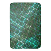 "Groengekonfijte ogen", krassen en blauwe roosters Badmat (Voorkant Verticaal)