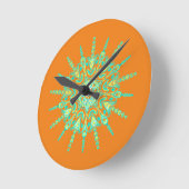 GROENGELE MANDALA RONDE KLOK (Hoek)