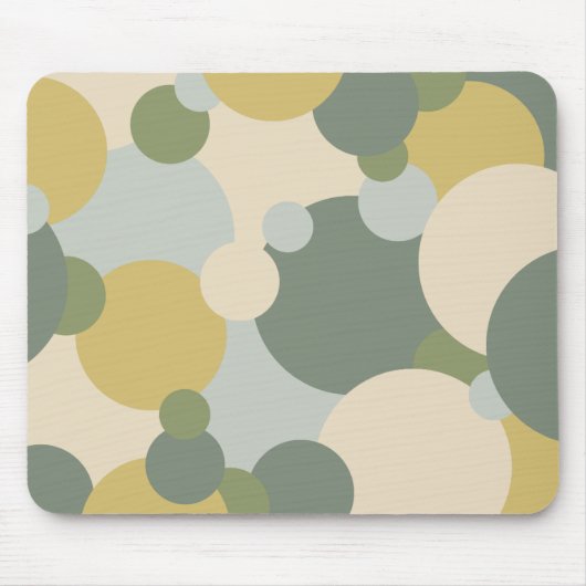 Groengele moleculen Muismat (Voorkant)