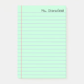 Groengevoerd Notitieboek Post-it® Notes (Voorkant)
