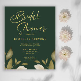 Groengoudbruiddoucheuitnodiging voor begrotingsgou