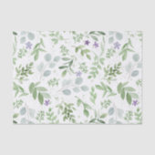 Groengroen en lavendel tissuepapier (Voorkant)