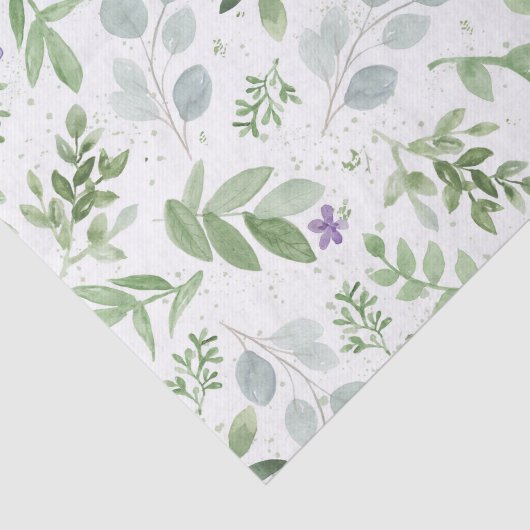 Groengroen en lavendel tissuepapier (Detail)