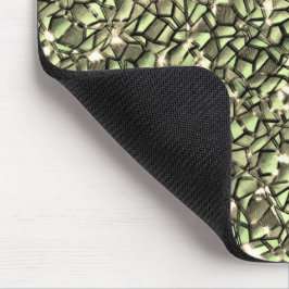 groengroenachtige sepiamozaïeklagen en sparkles muismat