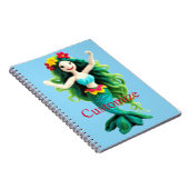 Groenharige zeemeermin Thunder_Cove Notitieboek (Rechterzijde)