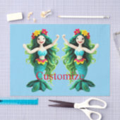 Groenharige zeemeermin Thunder_Cove Tissuepapier (Craft)