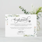 Groenheid Wij Zijn Getrouwd Trouw Verlovingsaankon Kaart (Staand voorkant)