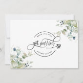 Groenheid Wij Zijn Getrouwd Trouw Verlovingsaankon Kaart (Achterkant)