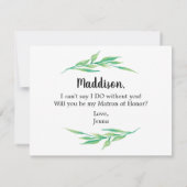 Groenheid Wil Je Mijn Getuige Zijn Kaart (Achterkant)