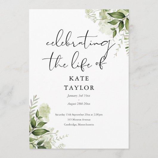 Groenherdenkingsdienst Funeral Order Of Service  Programmakaart (Voorkant)