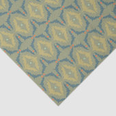 Groenige Retro Vintage Patroon Tissuepapier (Detail)