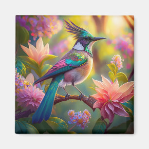 Groenkop Vlaamse Gaai Fantasie Vogel Magneet