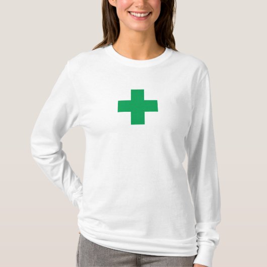 groenkruis t-shirt (Voorkant)