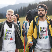 Groenland Arctic Travel Baggage Label Grappig T-shirt