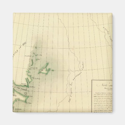 Groenland Atlas-kaart Magneet (Voorkant)