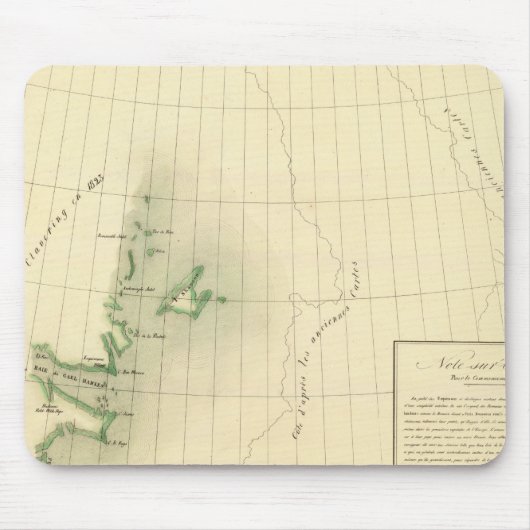 Groenland Atlas-kaart Muismat (Voorkant)