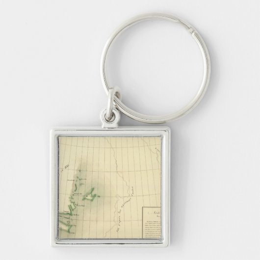 Groenland Atlas-kaart Sleutelhanger (Voorkant)