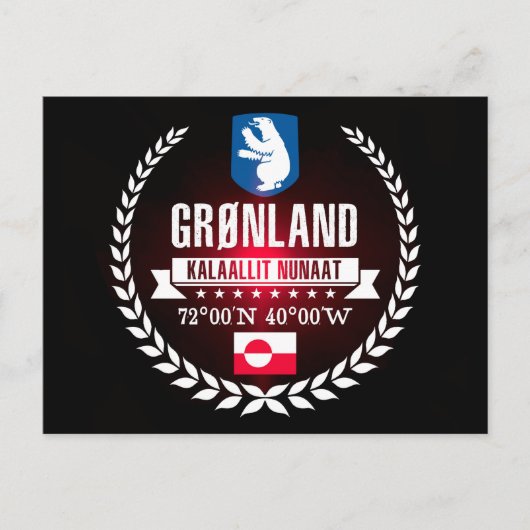 Groenland Briefkaart (Voorkant)