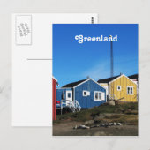 Groenland Briefkaart (Voorkant / Achterkant)