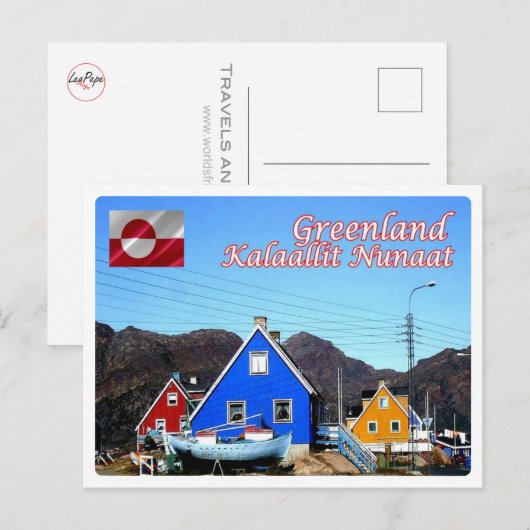 Groenland - briefkaart (Voorkant / Achterkant)