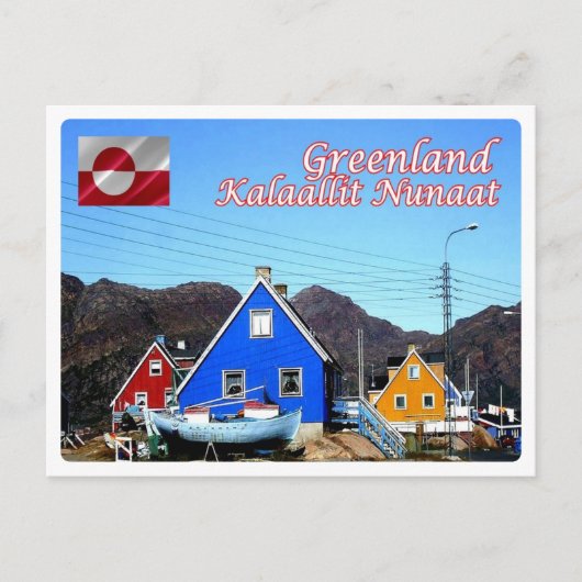 Groenland - briefkaart (Voorkant)