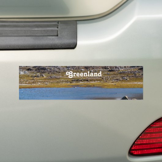 Groenland Bumpersticker (Op auto)