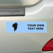 GROENLAND BUMPERSTICKER (Op auto)