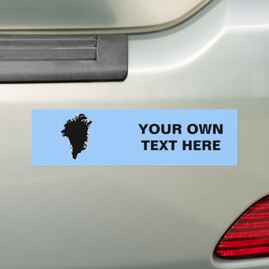 GROENLAND BUMPERSTICKER (Op auto)