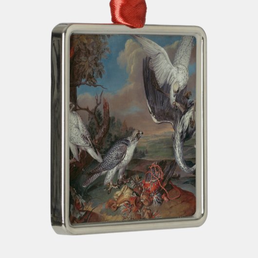 Groenland Cyr Falcons Metalen Ornament (Rechts)