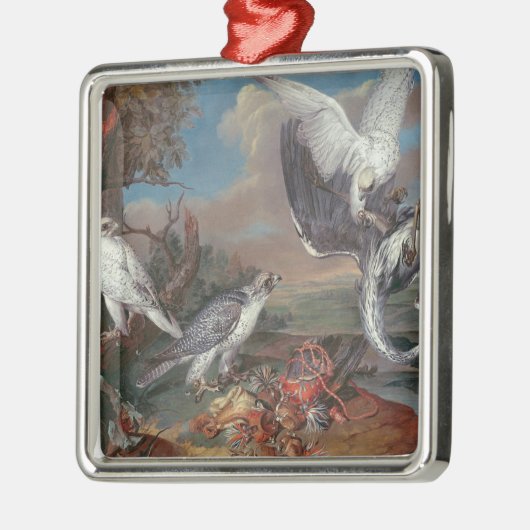 Groenland Cyr Falcons Metalen Ornament (Links)