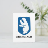 GROENLAND - embleem/symbool/wapen/vlag Briefkaart (Staand voorkant)
